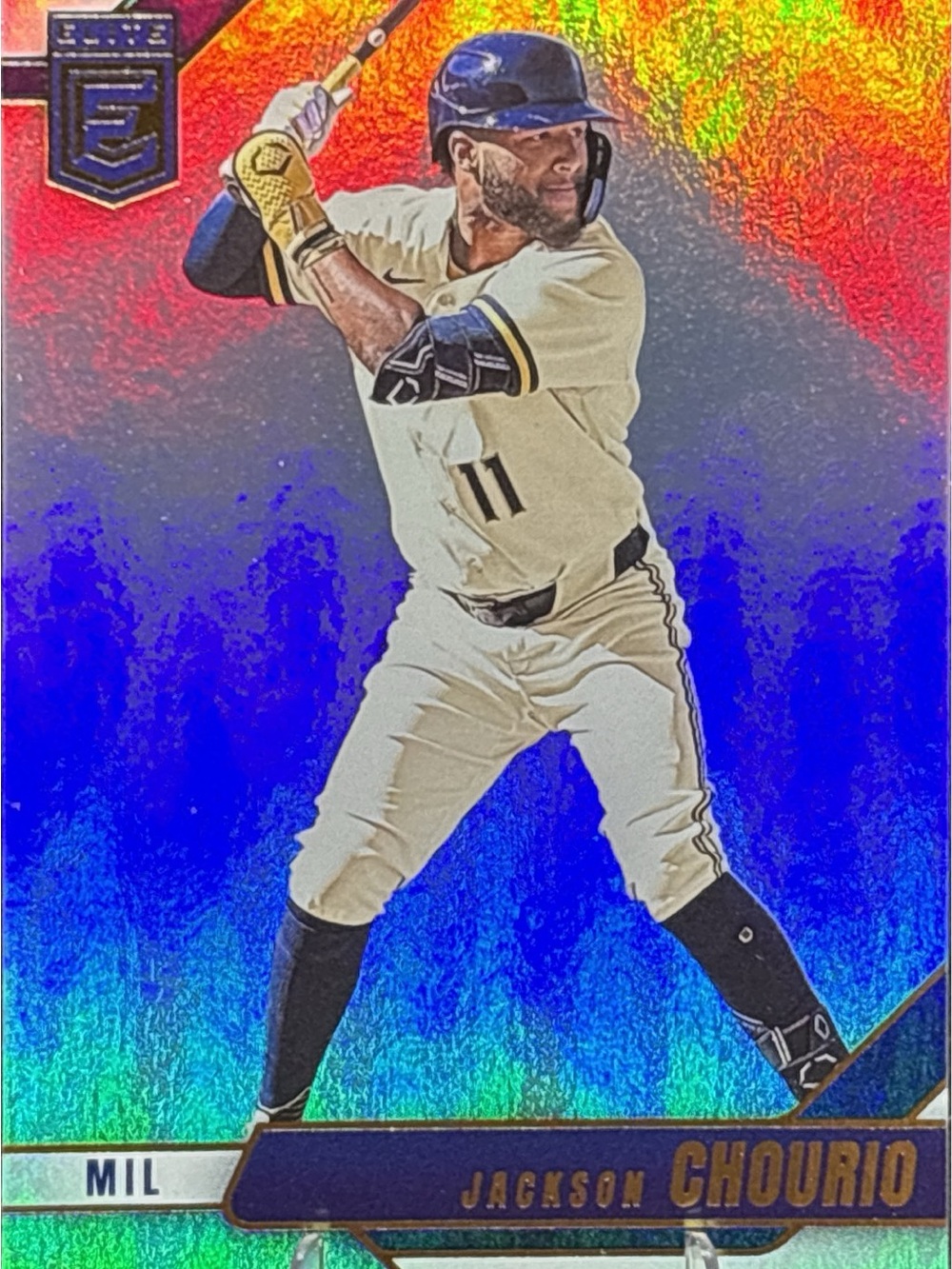 Panini Elite Jackson Chourio Baseball Card